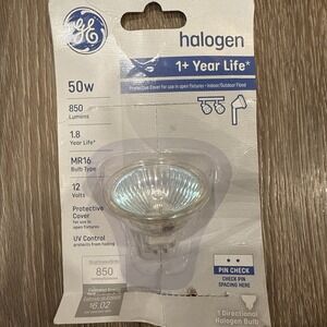 Part 81770,G E Lighting,GE, Q50MR16CGFLCD-BA, 50W, Warm White, Halogen Quartz Fl